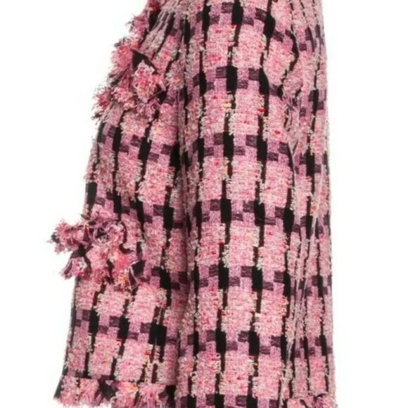 Moschino HOUNDTOOTH TWEED JACKET PINK 4 Dynasty Private Circus Fallon Carrington - Picture 9 of 13